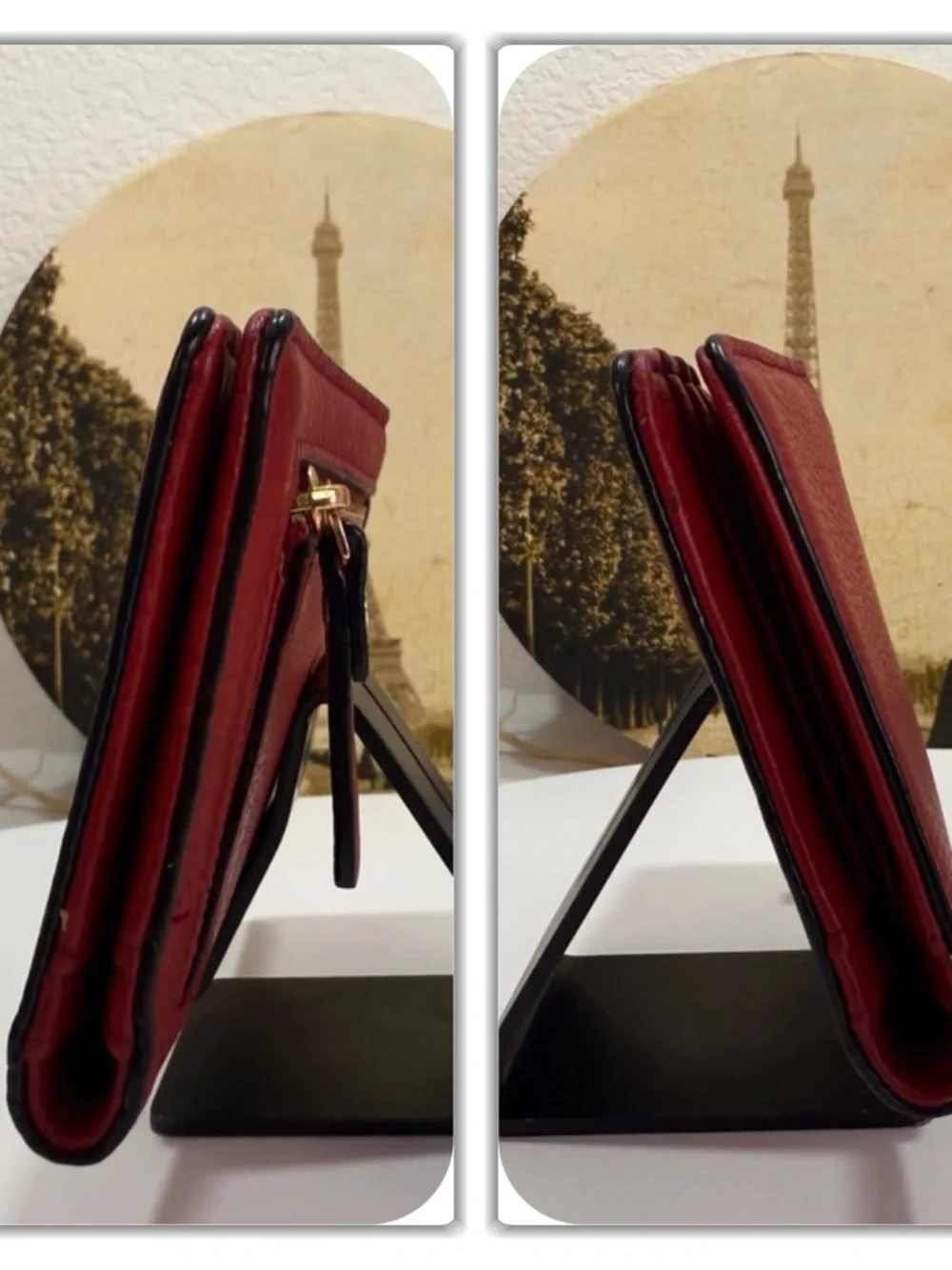 ECLECTIC KATE SPADE RED PEBBLED WALLET!